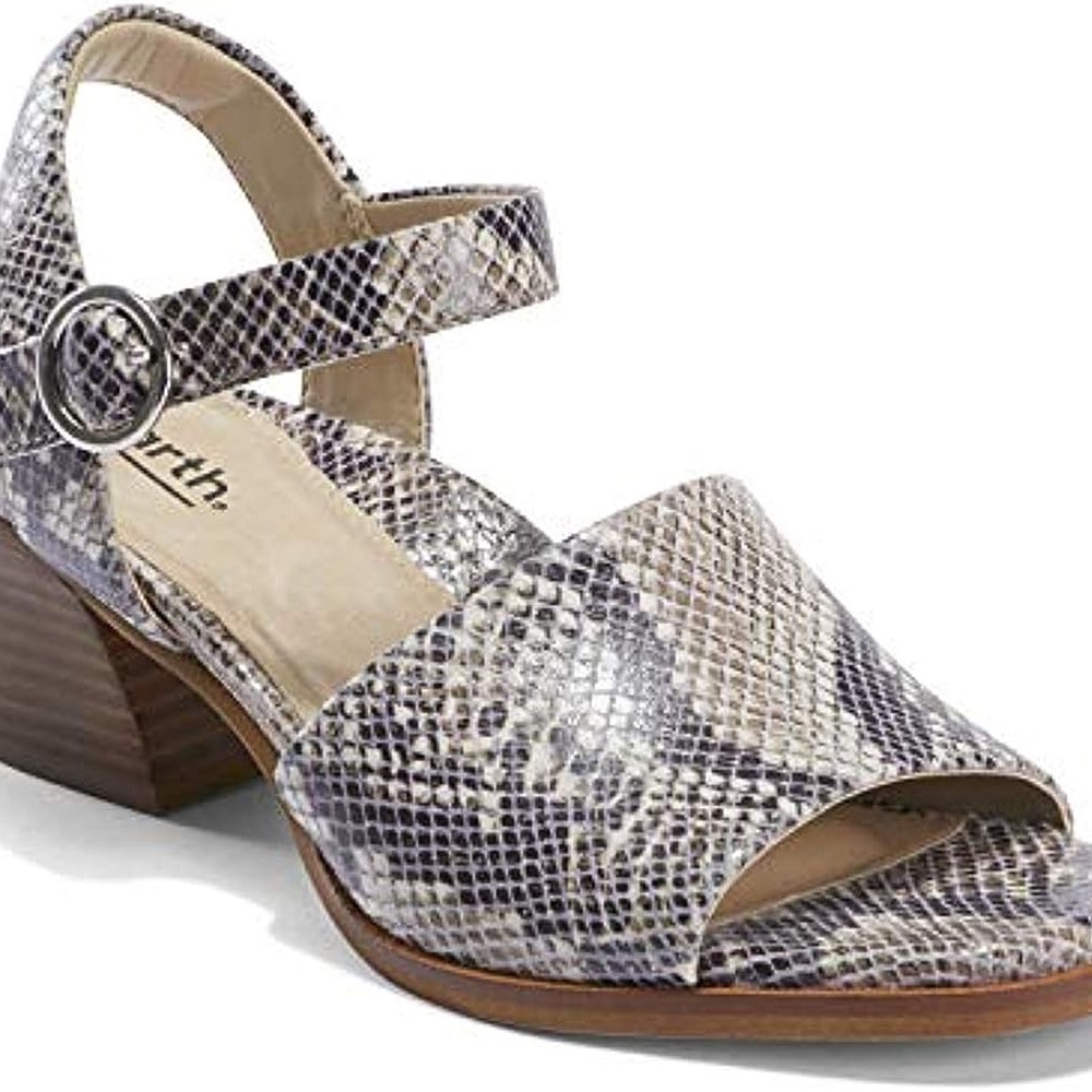 Earth Leather Heeled Sandal - Murano Haze - Picture 2 of 3